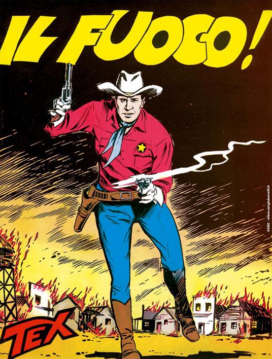 Tex collezione book. Vol. 16: Il fuoco! - Gianluigi Bonelli - copertina