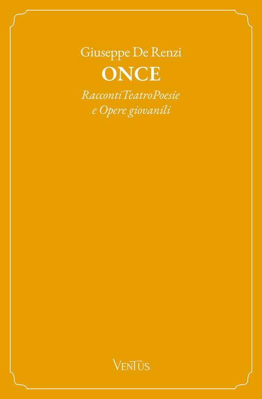 Once - Giuseppe De Renzi - ebook
