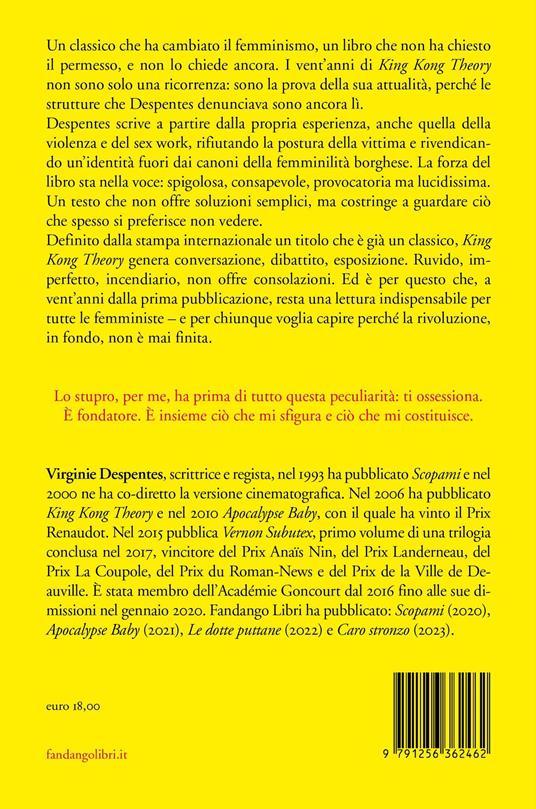King Kong theory - Virginie Despentes - 2