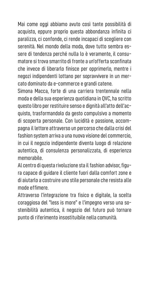 Tra algoritmo e stile. Come diventare un fashion advisor per guidare clienti e negozianti nell'era delle infinite scelte - Simona Macca - 2