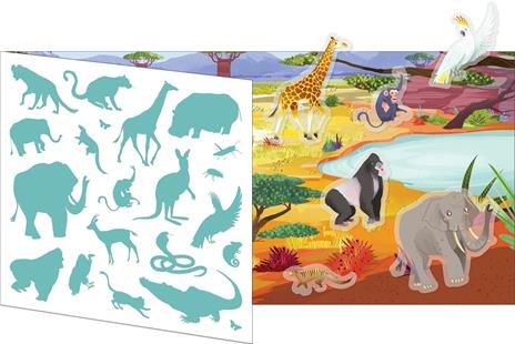Animali selvaggi. Stickers. Ediz. a colori - Antonia Gasparini - 2