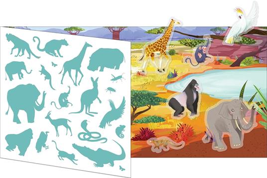 Animali selvaggi. Stickers. Ediz. a colori - Antonia Gasparini - 2