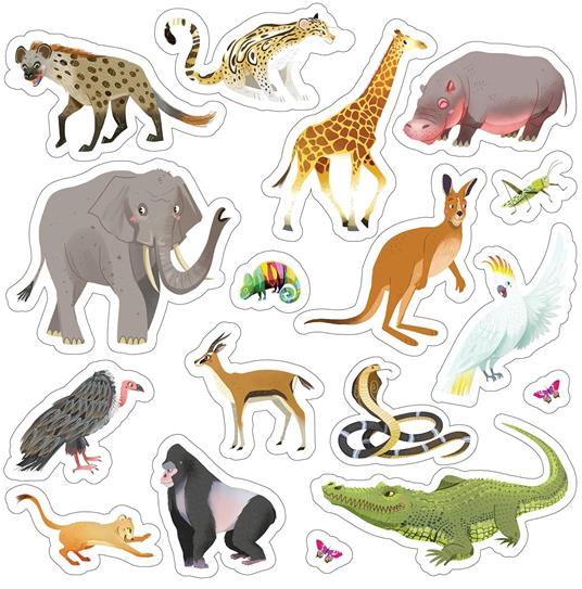 Animali selvaggi. Stickers. Ediz. a colori - Antonia Gasparini - 4