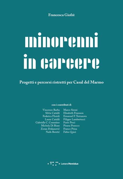 Minorenni in carcere. Progetti e percorsi ristretti per Casal del Marmo - Francesca Giofrè - copertina