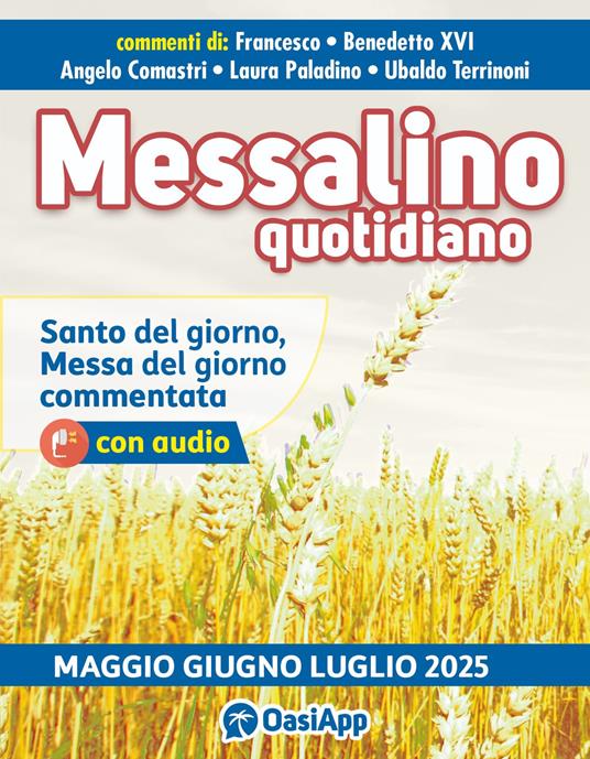 Messalino quotidiano (maggio-giugno-luglio 2025) - Francesco (Jorge Mario Bergoglio),Benedetto XVI (Joseph Ratzinger),Angelo Comastri - copertina