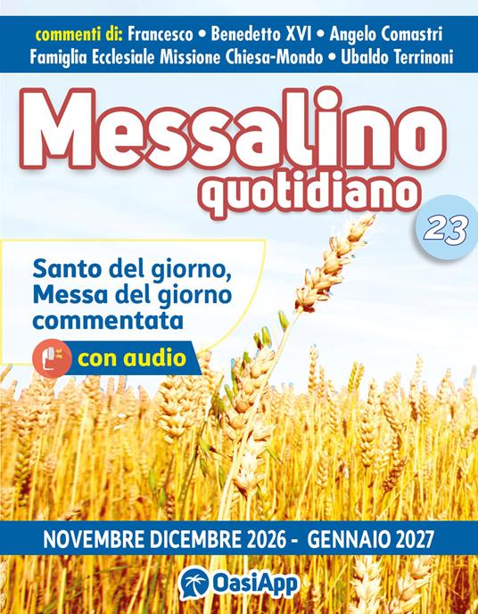 Messalino quotidiano (2027). Vol. 23: Novembre-Dicembre 2026-Gennaio 2027 - copertina