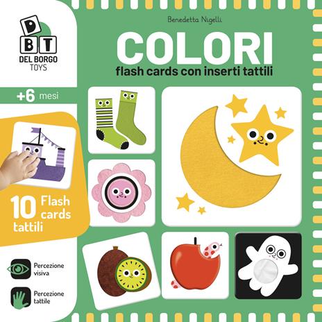 Colori. Flash cards con inserti tattili. Ediz. a colori - Benedetta Nigelli - copertina