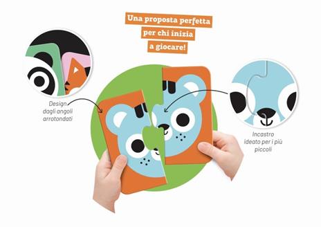 Animali. Primi puzzle a 2 pezzi. Ediz. a colori - Benedetta Nigelli - 2