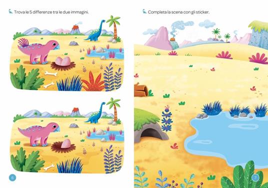 Nella terra dei dinosauri. Mini sticker. Ediz. a colori - Stefania Colnaghi - 2