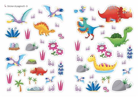 Nella terra dei dinosauri. Mini sticker. Ediz. a colori - Stefania Colnaghi - 5
