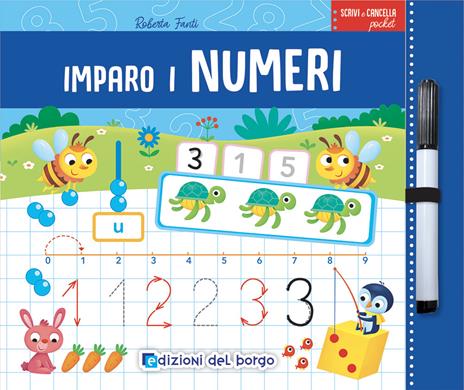 Imparo i numeri. Scrivi e cancella pocket - Roberta Fanti - copertina