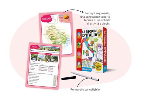 Le regioni d'Italia. Esploro e imparo. Ediz. a colori. Con pennarello cancellabile. Con Poster - Anna Casalis - 2