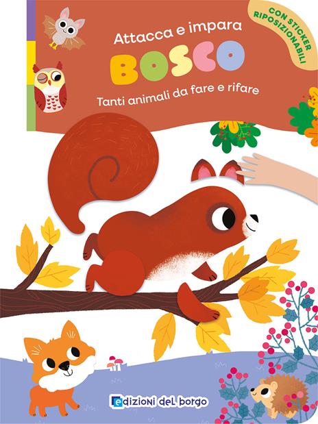 Bosco. Tanti animali da fare e rifare. Con adesivi. Ediz. a colori - copertina