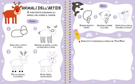 Simpatici animali. Scuola di disegno. Ediz. a spirale. Con 8 acquerelli. Con pennello. Con stencil - Danielle Mudd - 6
