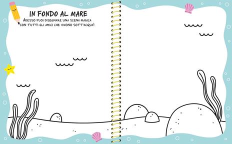 Creature magiche. Ediz. a spirale. Con 8 acquerelli. Con pennello. Con stencil - 3