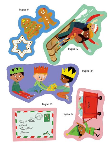 Arriva Natale! Cerca attacca & impara. Ediz. a colori - 2