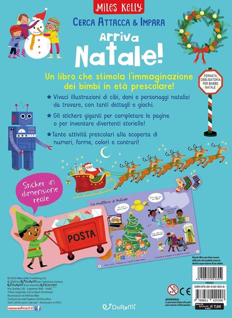 Arriva Natale! Cerca attacca & impara. Ediz. a colori - 3