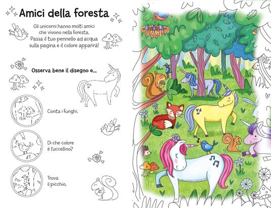 Tanti magici unicorni. Ediz. a colori. Ediz. a spirale. Con pennello magico ad acqua - 2
