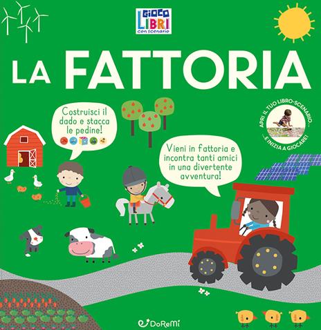 La fattoria. Giocolobri con scenario. Ediz. a colori. Con dado da costruire - copertina