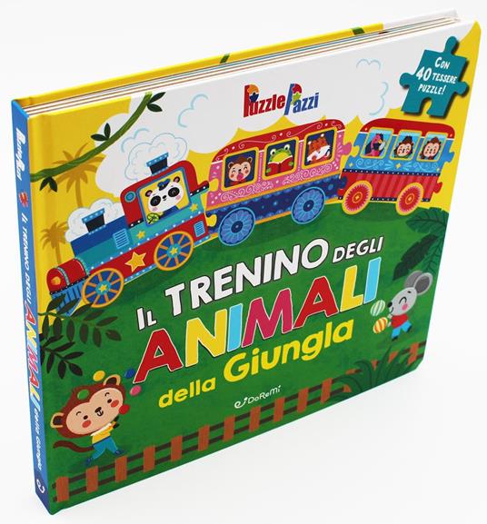 Animali della giungla. Puzzle pazzi. Ediz. a colori - copertina