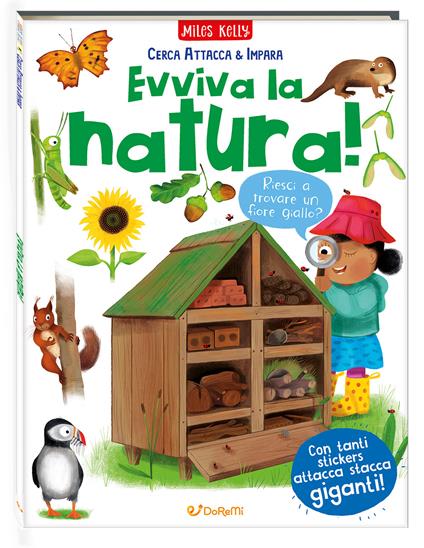 Evviva la natura! Cerca attacca & impara. Con adesivi. Ediz. a colori - copertina