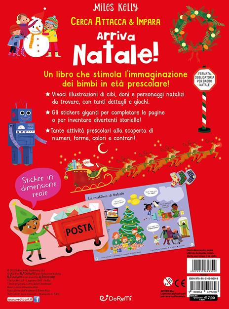 Arriva Natale! Cerca attacca & impara. Ediz. a colori - 4