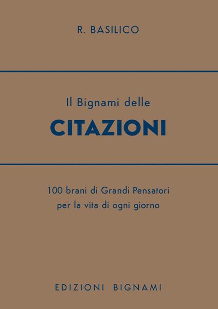 Il bignami delle citazioni - Riccardo Basilico - copertina