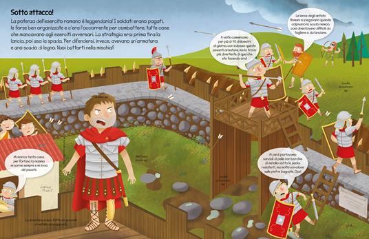 Antichi romani. Gioca, attacca e impara. Il libro sticker. Ediz. illustrata - 3