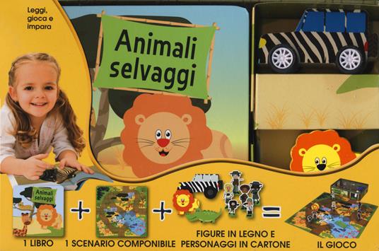 Il mio piccolo libro degli animali selvaggi. Little village. Ediz. a colori. Con gadget. Con puzzle - copertina