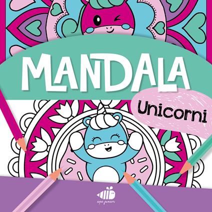 Mandala junior. Unicorni. Ediz. a colori - copertina
