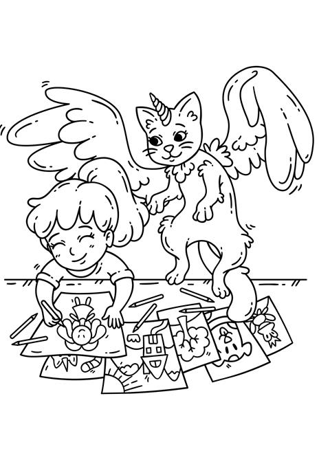 Gatticorni, lamacorni e altre creature da colorare. Ediz. illustrata - 4