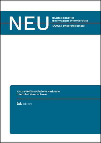 Neu. Rivista scientifica di formazione infermieristica (2025). Vol. 4: Ottobre/dicembre - copertina