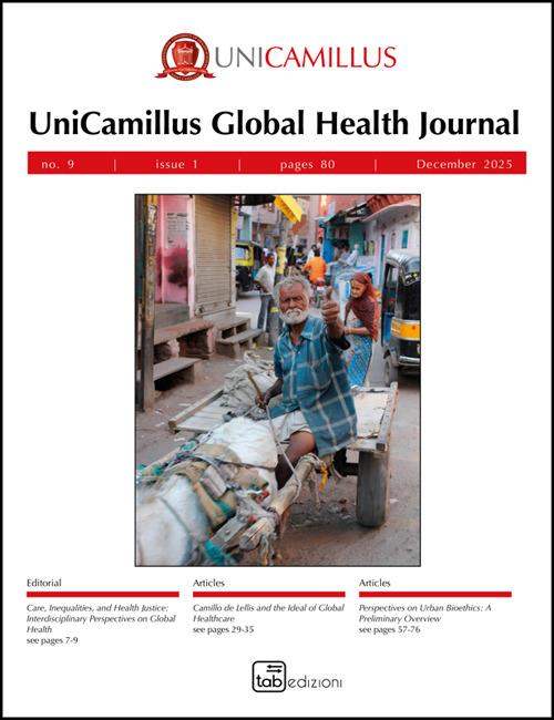 UGHJ. UniCamillus Global Health Journal (2025). Vol. 9 - copertina