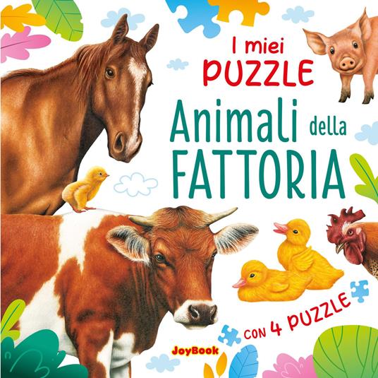 Animali della fattoria. Libro puzzle. Ediz. a colori - copertina