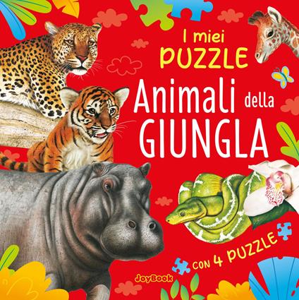 Animali della giungla. Libro puzzle. Ediz. a colori - copertina