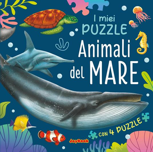 Animali del mare. Libro puzzle. Ediz. a colori - copertina