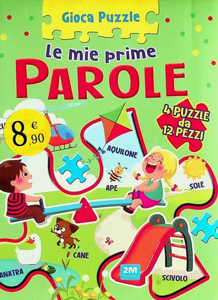 Prime parole. Gioca puzzle. Ediz. a colori - copertina