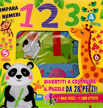 Impara i numeri 123. Ediz. a colori. Con puzzle - copertina