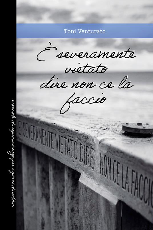 È severamente vietato dire non ce la faccio. Manuale di sopravvivenza per i giorni di nebbia - Toni Venturato - copertina