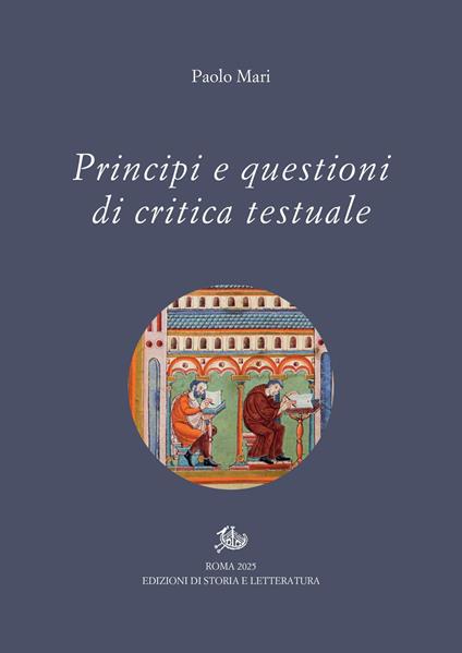 Principi e questioni di critica testuale - Paolo Mari - copertina