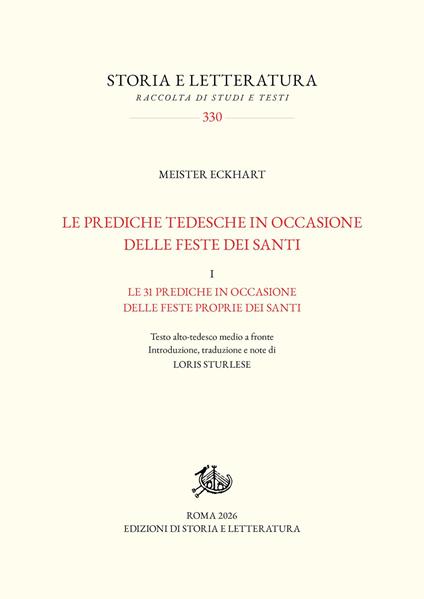 Le prediche tedesche in occasione delle feste dei santi. Vol. 1: Le 31 prediche in occasione delle feste proprie dei santi - Meister Eckhart - copertina
