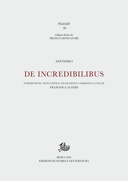 De incredibilibus - Anonimo - copertina