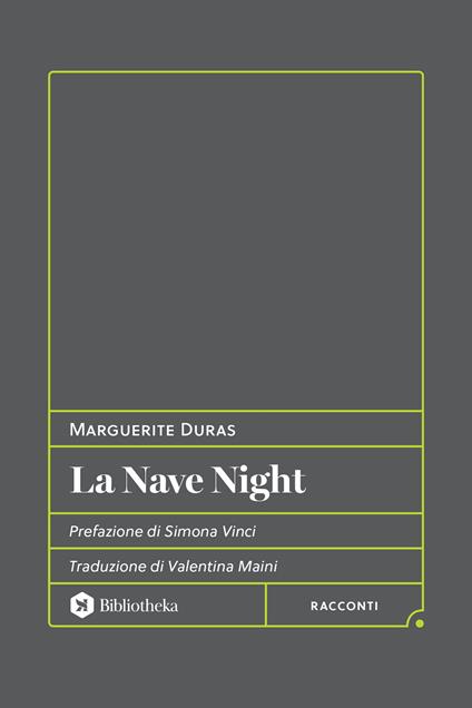 La nave Night - Marguerite Duras - copertina