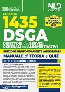Concorso DSGA. 1435 direttori dei servizi generali ed amministrativ...