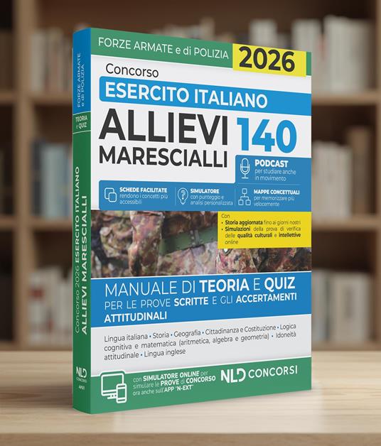 Concorso 140 allievi marescialli esercito italiano. Manuale di teoria e quiz 2026. Nuova ediz. Con espansione online - 3