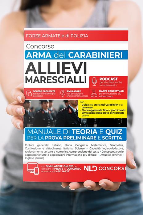 Concorso allievi Marescialli Arma dei Carabinieri. Manuale di teoria e quiz per la prova preliminare e scritta 2026. Con simulatore online - 3