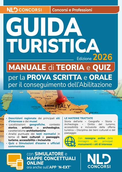 Esame abilitazione guida turistica 2026. Manuale per la prova scritta e orale - copertina