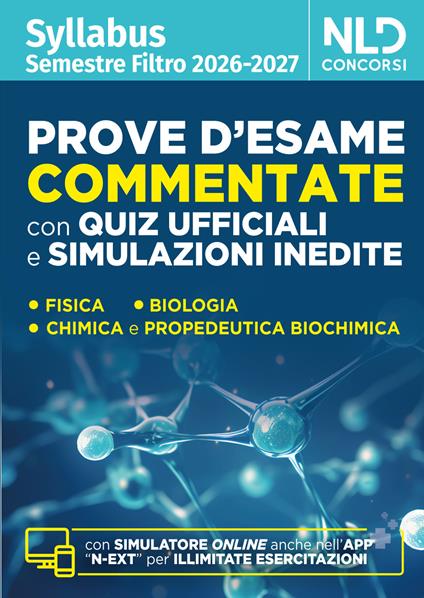 Syllabus semestre filtro 2026. Prove d'esame commentate con quiz ufficiali e simulazioni inedite. Con software di simulazione - copertina