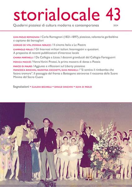 Storia locale. Quaderni pistoiesi di cultura moderna e contemporanea. Vol. 43 - copertina
