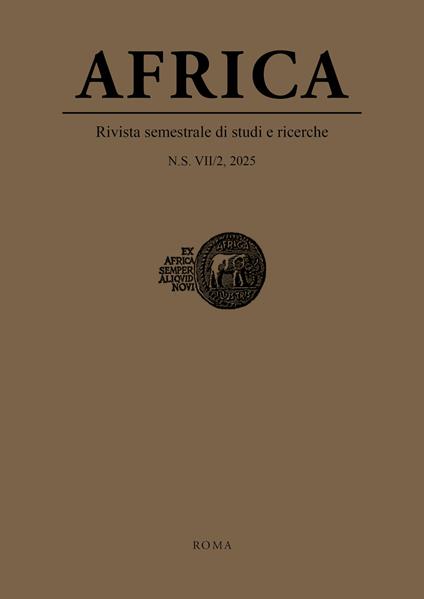 Africa. Rivista semestrale di studi e ricerche. Nuova serie (2025). Vol. 2 - copertina